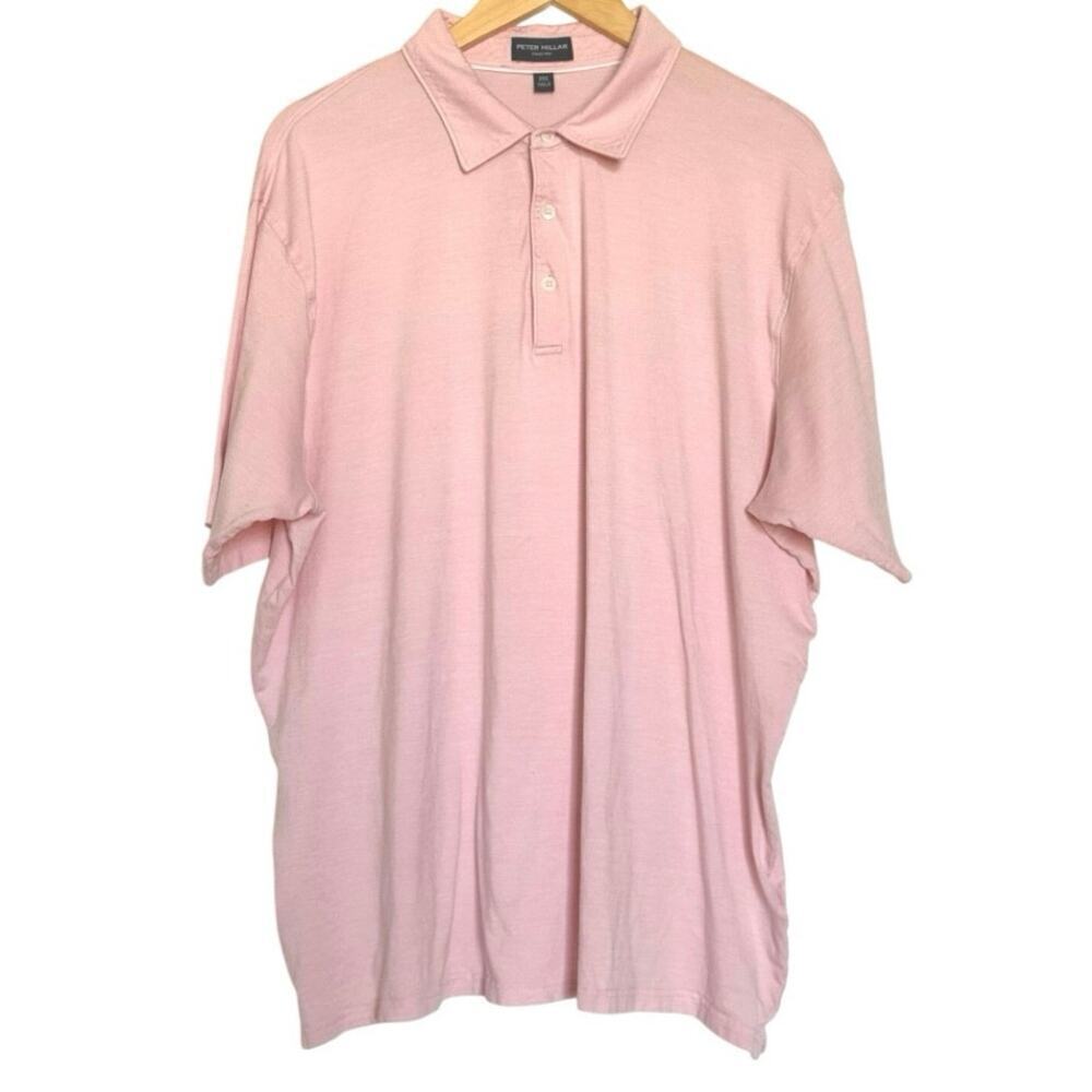 Peter Millar Collection Pink Polo Size 2XL Golf Casual Soft Cotton